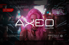 AXEO - Futuristic and Slim Font