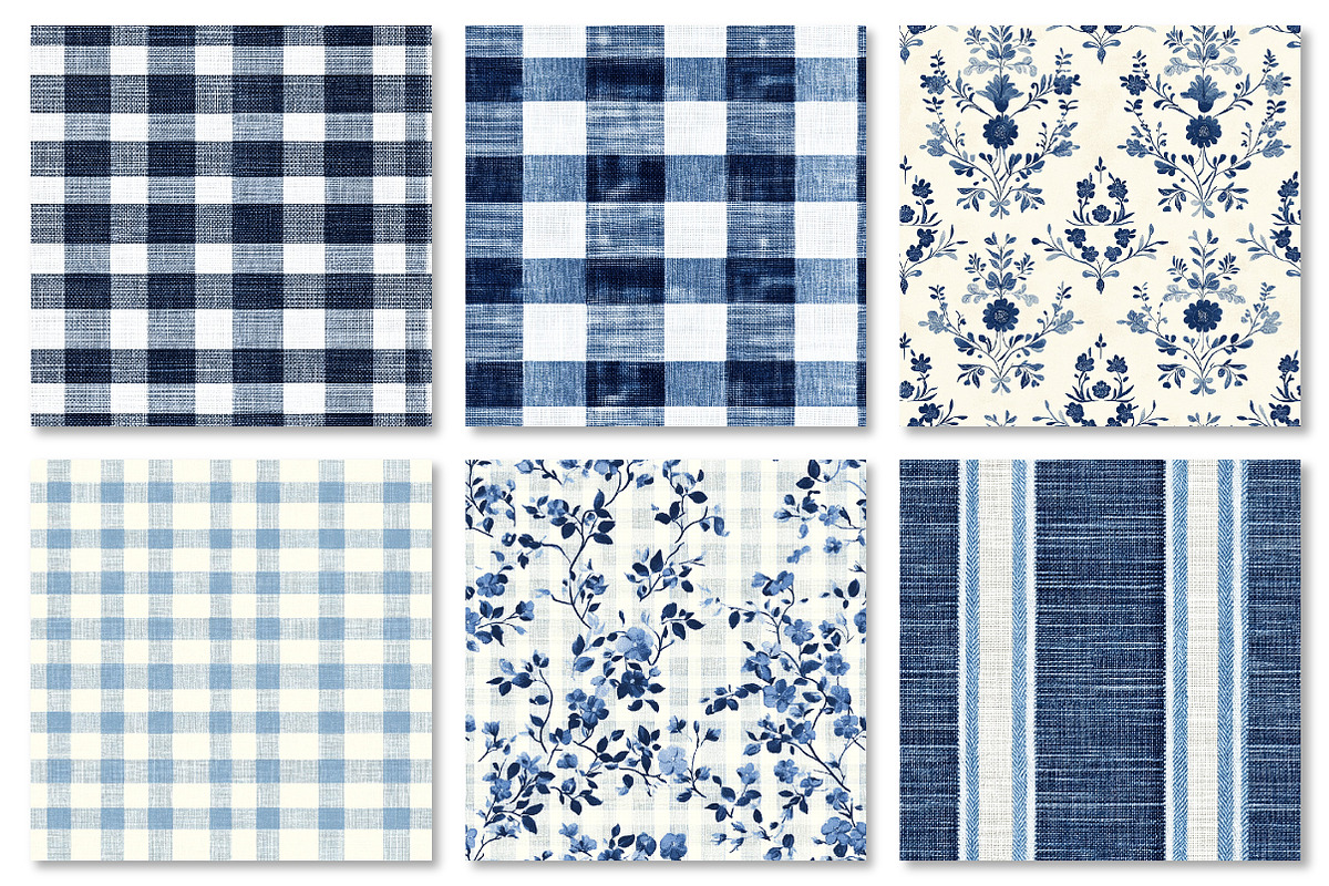 Blue Denim Seamless Digital Paper, a Texture Graphic by Dream Creation (Photo 3 of 7)