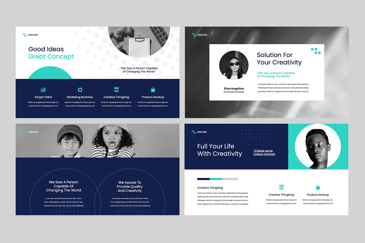 ZEENATE - Powerpoint Template, a Presentation Template by rgbryand