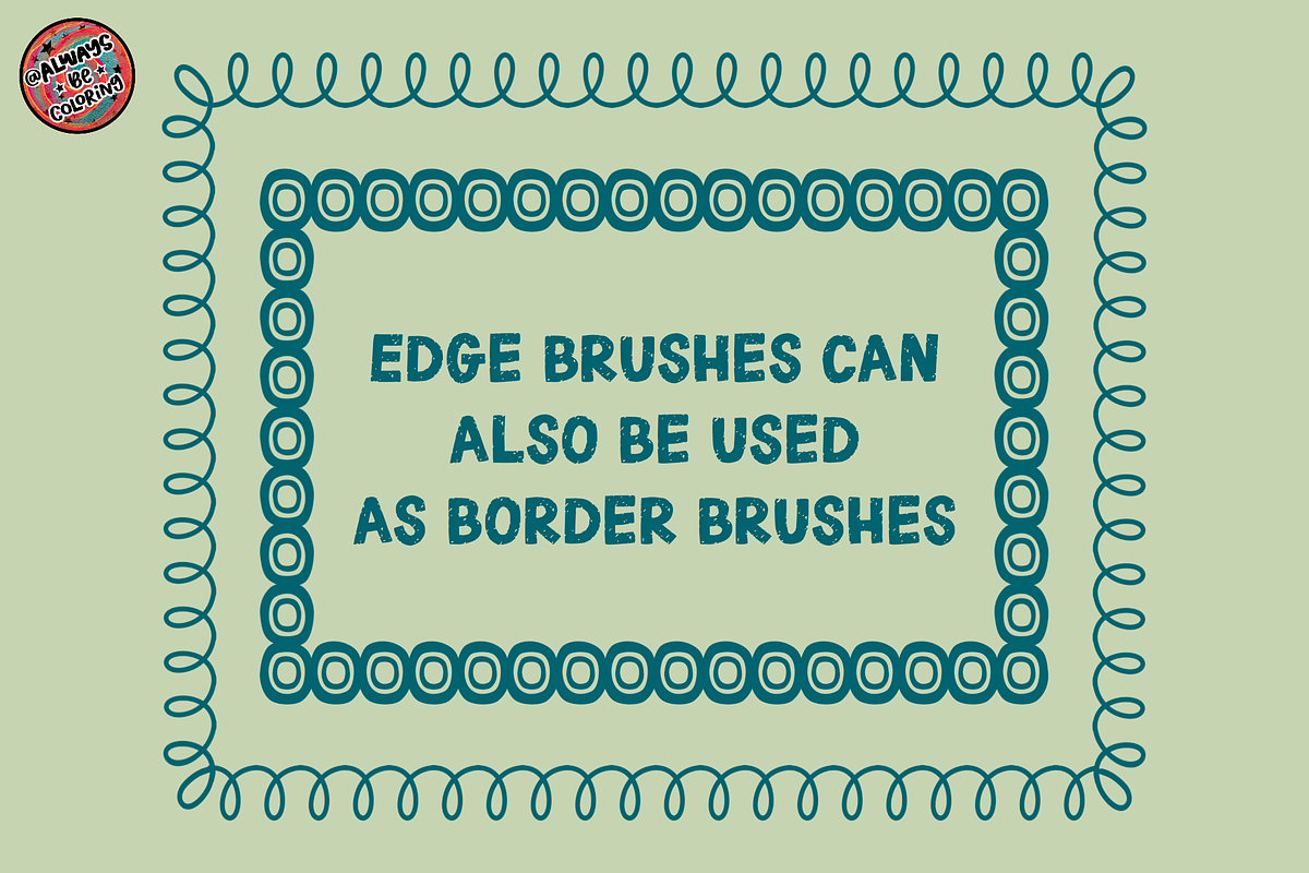 Procreate Scalloped Edge Brushes, a Brush Add-On by AlwaysBeColoring (Photo 10 of 14)