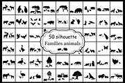 Silhouettes 50 families of animals, an Icon by kozyrevaelena (Thumbnail 1 of 5)