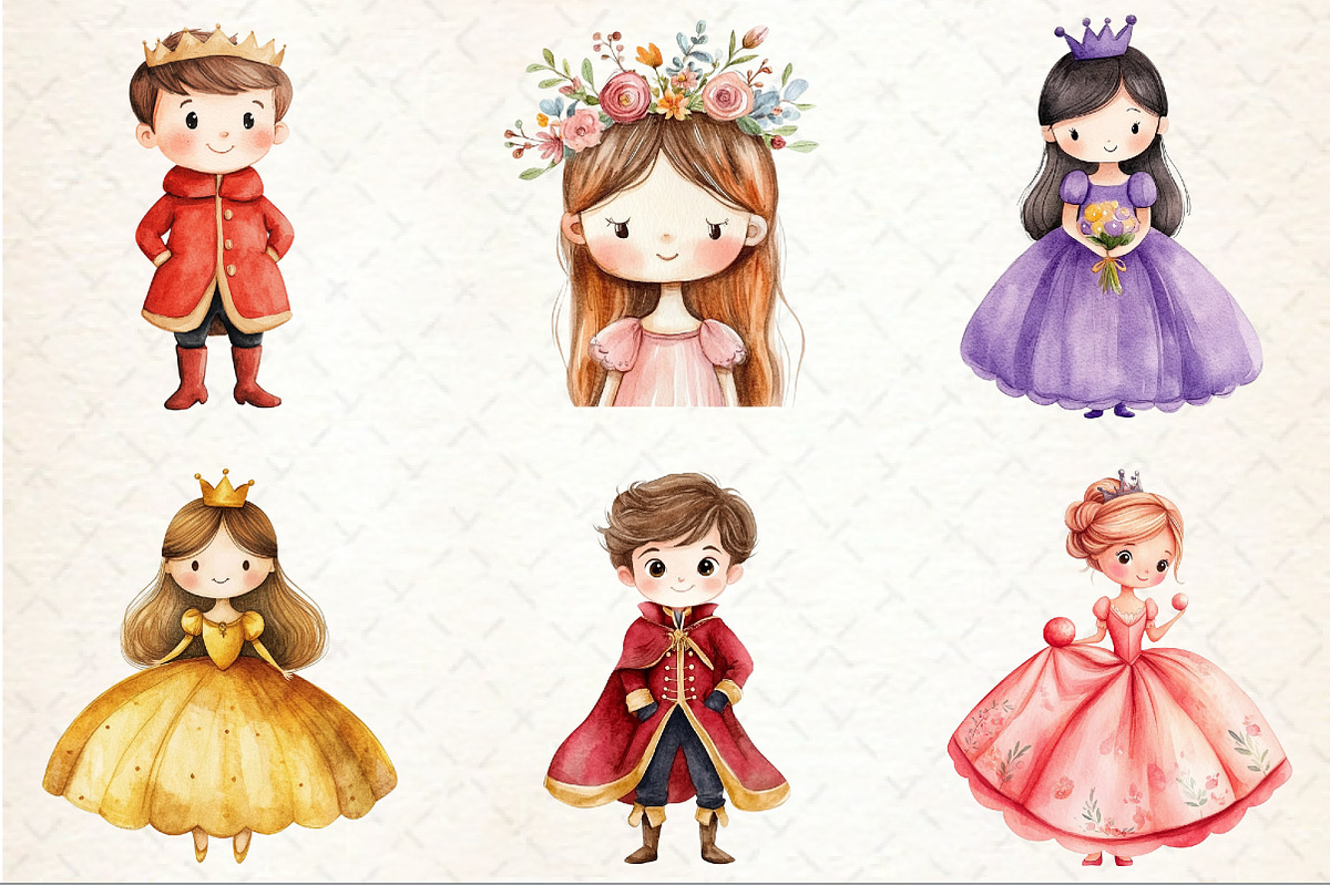 Princess and Prince Clipart, an Illustration by Rose Art (Photo 4 of 4)