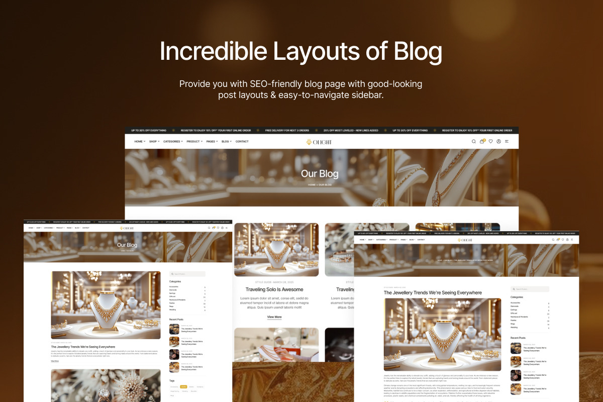 Olight - Jewelry Store WordPress, a WordPress Template by Opal Wordpress Theme (Photo 6 of 7)