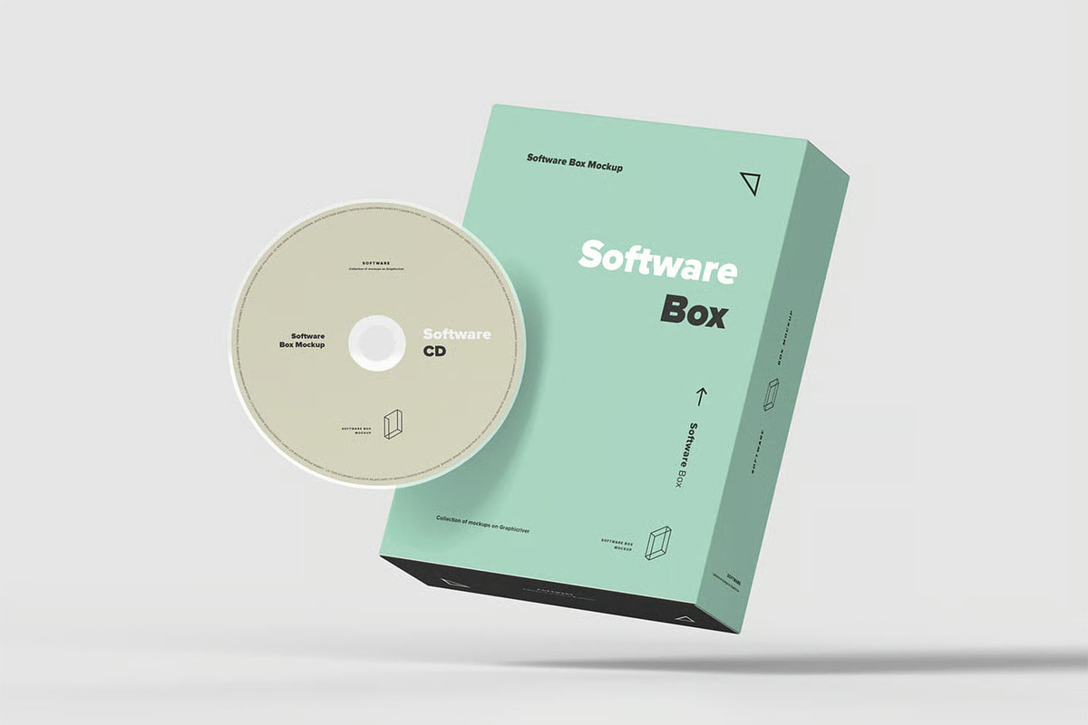 Software Box Mock-up, a Product Mockup by zippypixelstudio (Photo 6 of 16)