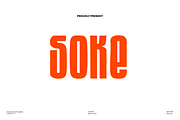 Soke — Bold Condensed Display Font, a Sans Serif Font by Dipto design (Thumbnail 1 of 8)