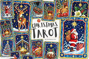Christmas Tarot Cards PNG