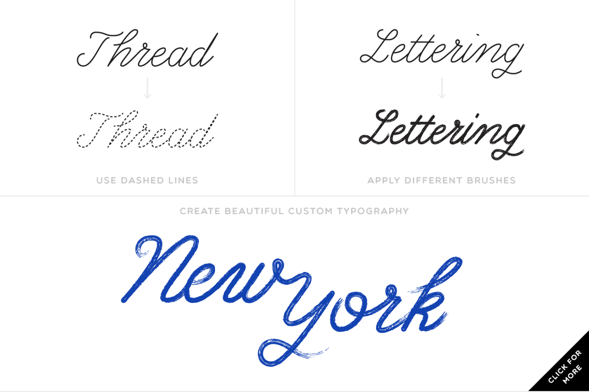 Path Type - Single Stroke Glyph Set preview 4
