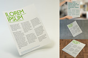 Multipurpose Letter Flyer Mockup, a Print Template by Northern Kraft (Thumbnail 1 of 4)