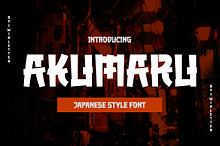 AKUMARU - Japanese style font