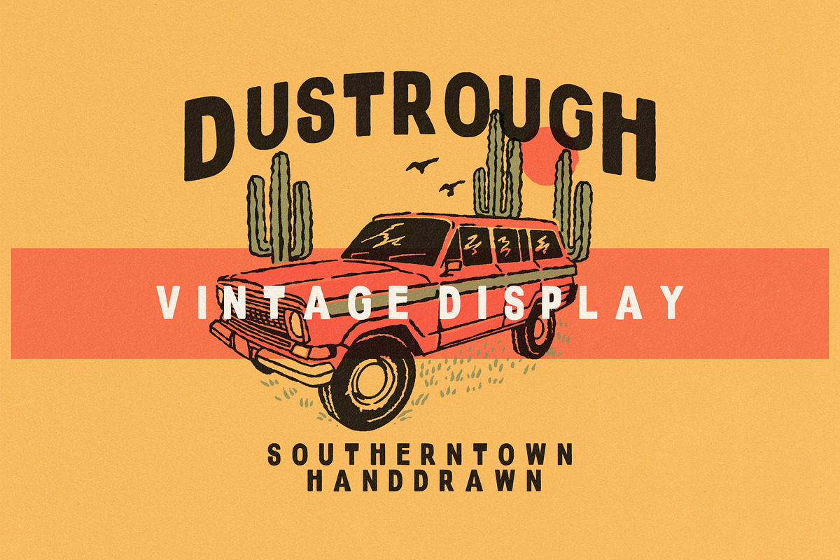 Dustrough - Typeface, a Sans Serif Font by Southerntown (Photo 4 of 4)