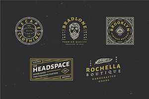 15 Vintage Bagde Logos Vol.1