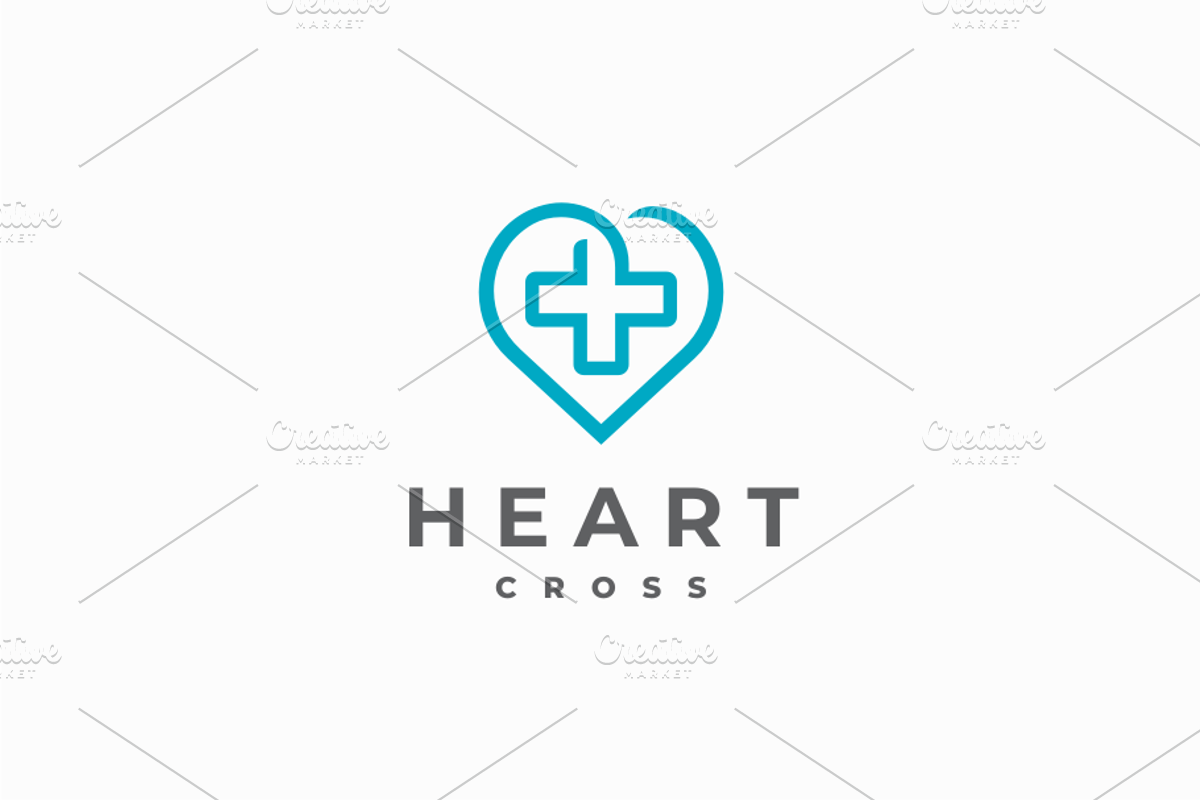 Heart Cross Logo, a Branding & Logo Template by yopie (Photo 1 of 3)