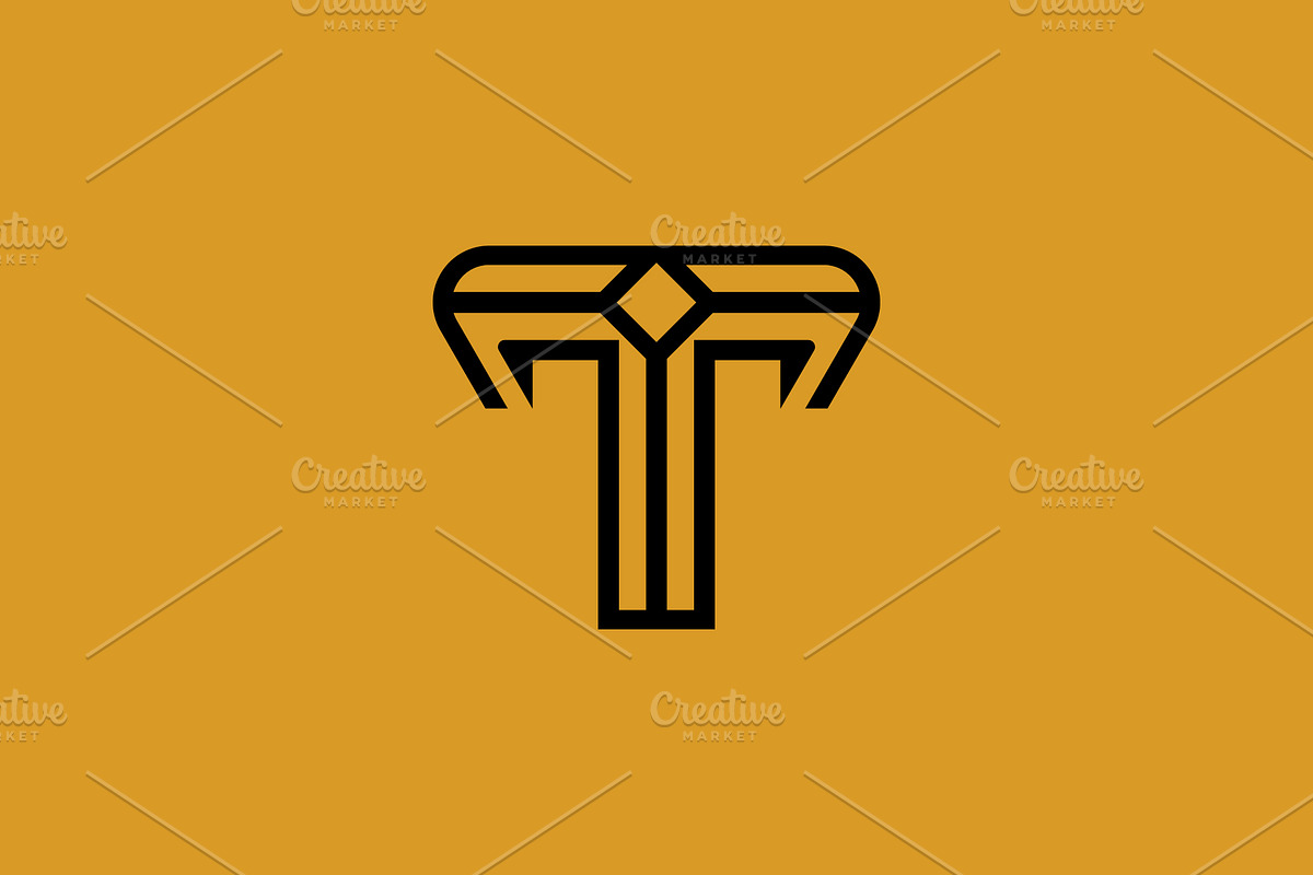 abstract elegant letter T logo, a Branding & Logo Template by Rasagama Studio
