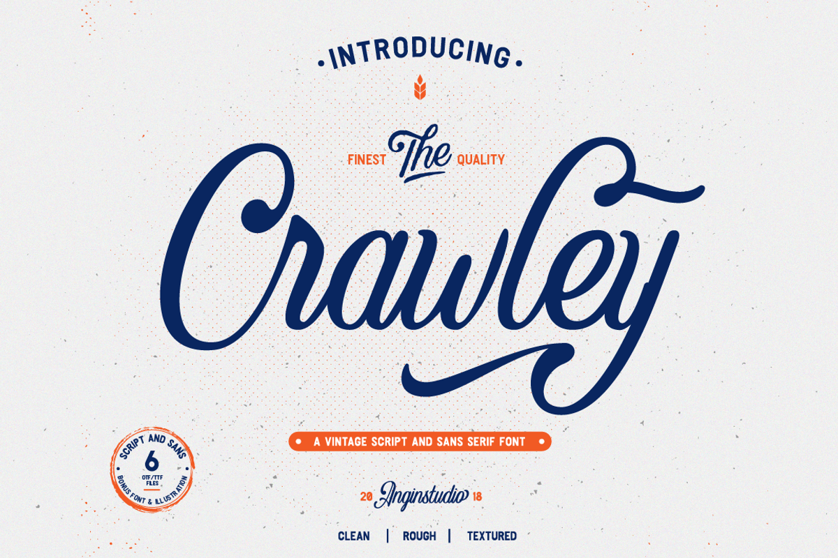 Crawley Vintage Script Font
