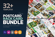 Mega BUNDLE 32+ Postcard Rack cards, a Card Template by Miyaji75 (Thumbnail 1 of 32)