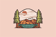 Mountain Serenity, an Object Illustration by nomlimo.com (Thumbnail 1 of 2)