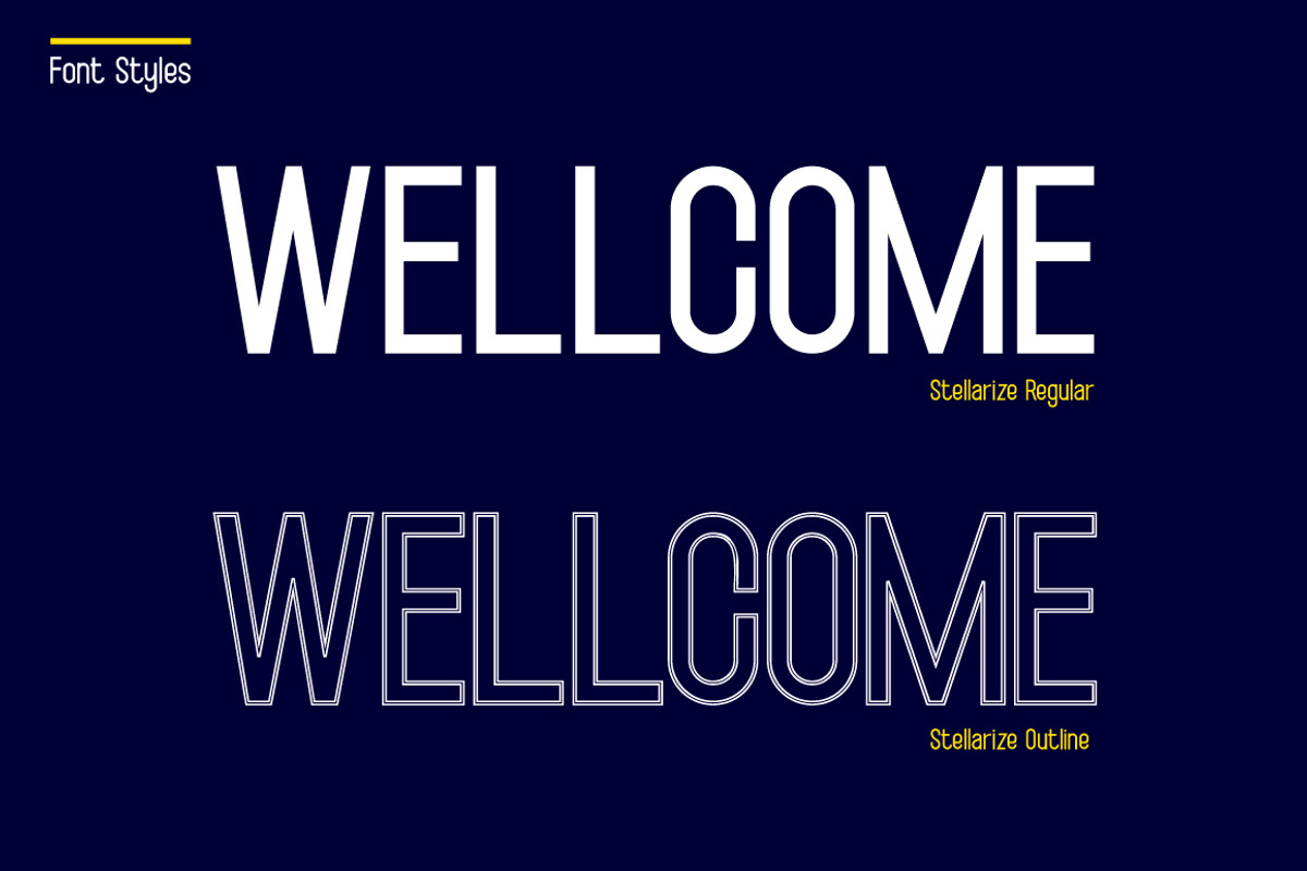 Stellarize, a Sans Serif Font by MSG Studio (Photo 3 of 12)