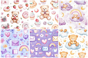 Teddy Bear Baby Digital Paper, a Pattern Graphic by CitraGraphics (Thumbnail 3 of 4)