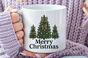 Leopard Christmas Tree Coquette Bow, an Illustration by CraftArtStudio (Thumbnail 2 of 4)