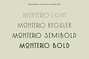 Monterio - Modern Art Deco Typeface, a Sans Serif Font by CCS Type (Thumbnail 21 of 29)