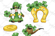 St. Patrick gnomes, an Illustration by DarinaDigital (Thumbnail 2 of 6)