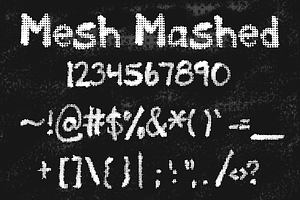 Mesh Mashed Font