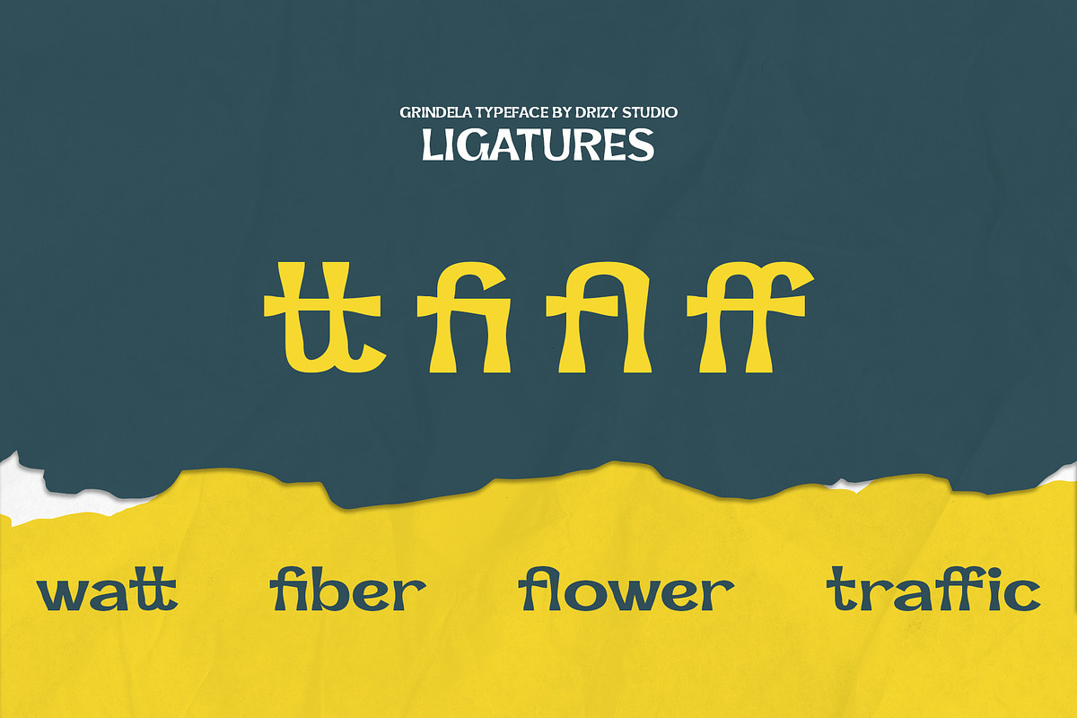 Grindela - Expanded Retro Font, a Sans Serif Font by Drizy (Photo 3 of 10)