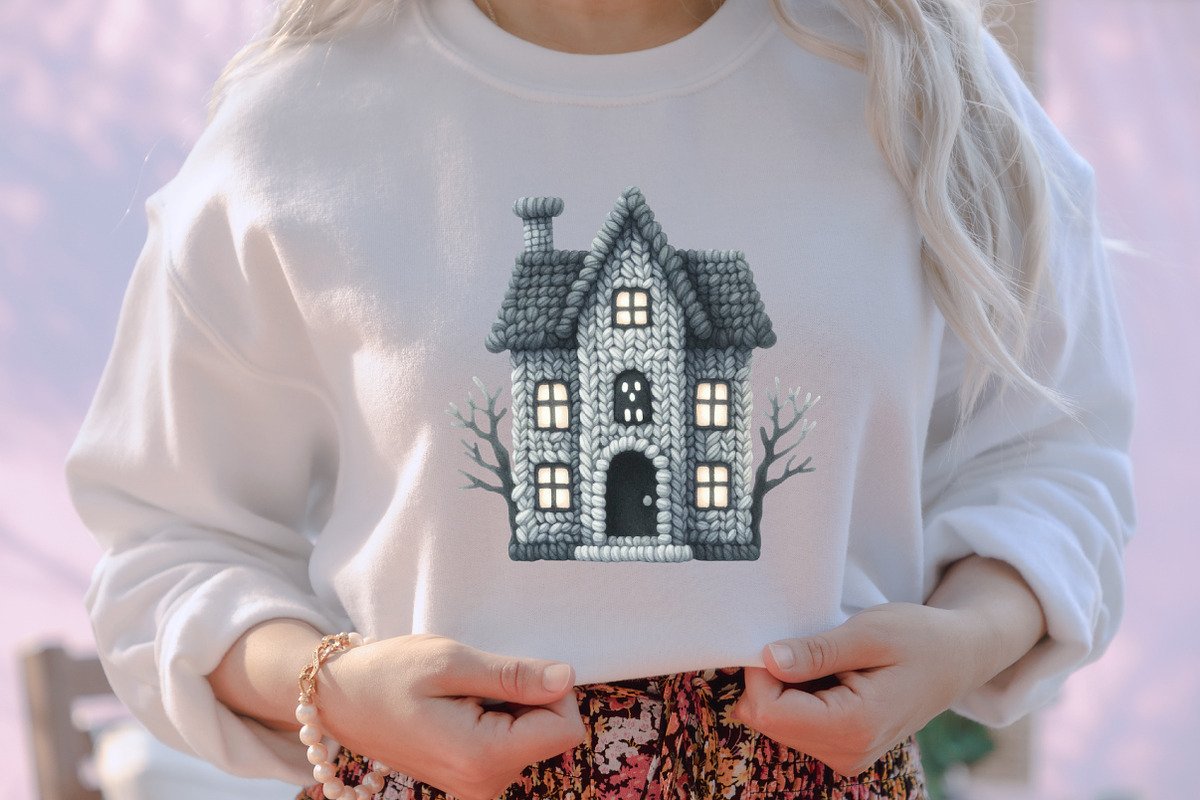 Crochet Halloween Sublimation Clipar, an Illustration by designcity5 (Photo 5 of 5)