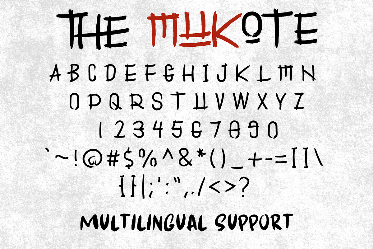 The Mukote – Japanese Brush Font, a Handwritten Font by Dm Studio (Photo 9 of 10)