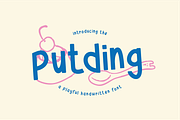 Putding - Playful Handwritten Font, a Handwritten Font by Berdansabersama (Thumbnail 1 of 9)