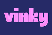 Vinky, a Font by senzana (Thumbnail 2 of 9)
