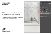 Wallpaper Mockup - Bathroom Sink, a Household Mockup by Andrea Muller (Thumbnail 4 of 7)
