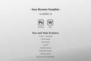 Suzy Resume Template