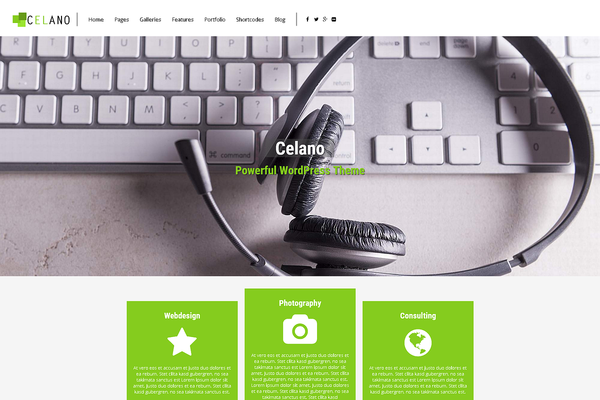 Celano - Multipurpose WP Theme, a WordPress Template by 7Theme