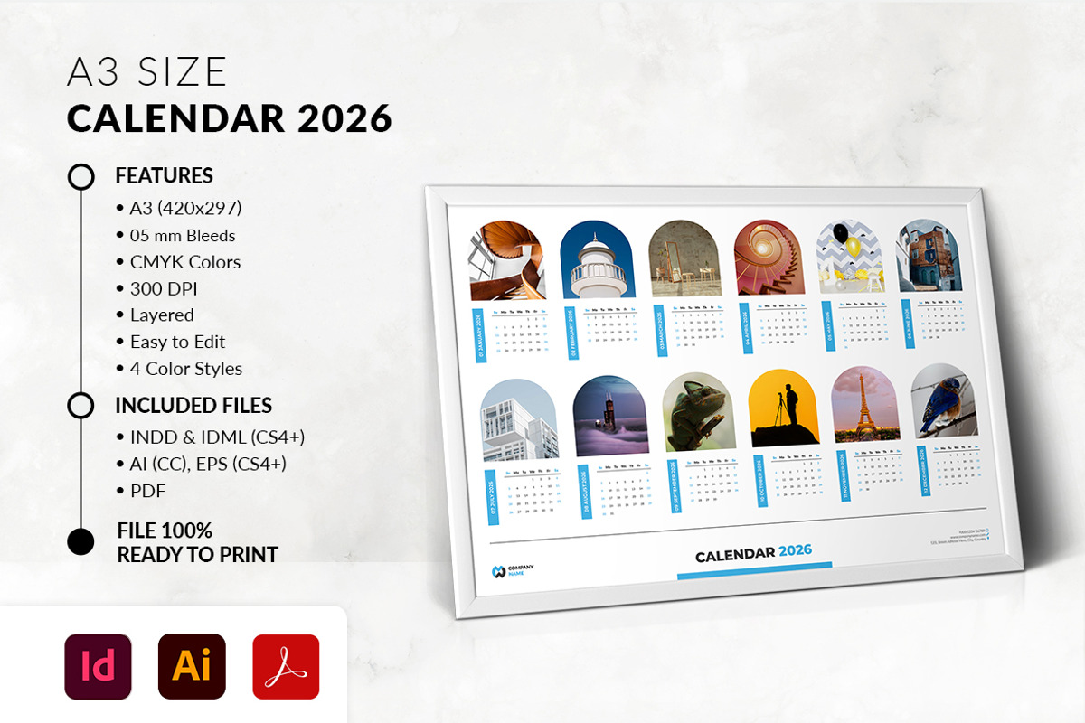 A3 Calendar 2026 preview 5
