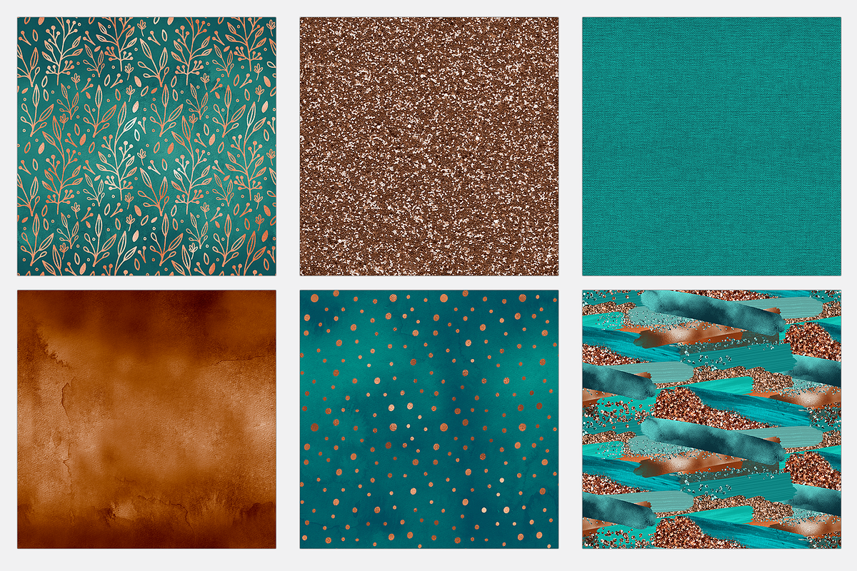Rusted Copper Digital Paper, a Pattern Graphic by Brandi Lea Designs (Photo 4 of 5)