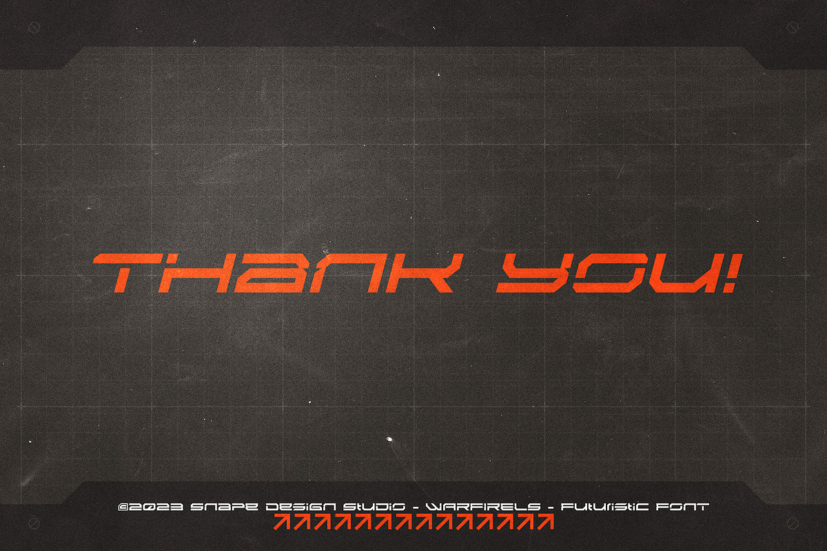 Warfirels - Futuristic Font, a Sans Serif Font by Snape Design Studio (Photo 5 of 5)