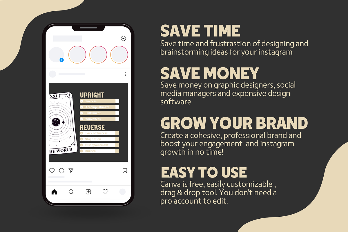 Astrology Instagram | Tarot Reader, a Social Media Template by EliteMatidi (Photo 2 of 7)