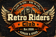 Retro Riders, a Slab Serif Font by Wow Magic (Thumbnail 6 of 6)