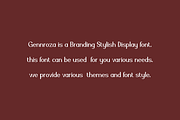 Gennroza - Branding Font, a Sans Serif Font by Iqsiart Studio (Thumbnail 4 of 7)