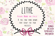 Lithe Handdrawn Font + Bold & Italic, a Handwritten Font by Violet LeBeaux (Thumbnail 1 of 5)