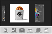 Cookie Bag Packaging PSD, a Product Mockup by Bruno's Shop (Thumbnail 2 of 3)