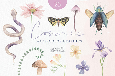 Cosmic Florals Celestrial Magical