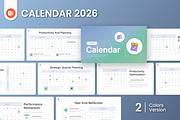 Calendar 2026 PowerPoint, a Presentation Template by Antstheme (Thumbnail 1 of 4)