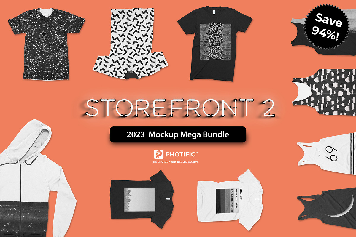 Storefront 2 Apparel Mockup Bundle, a Shirt Mockup by Photific (Photo 1 of 6)