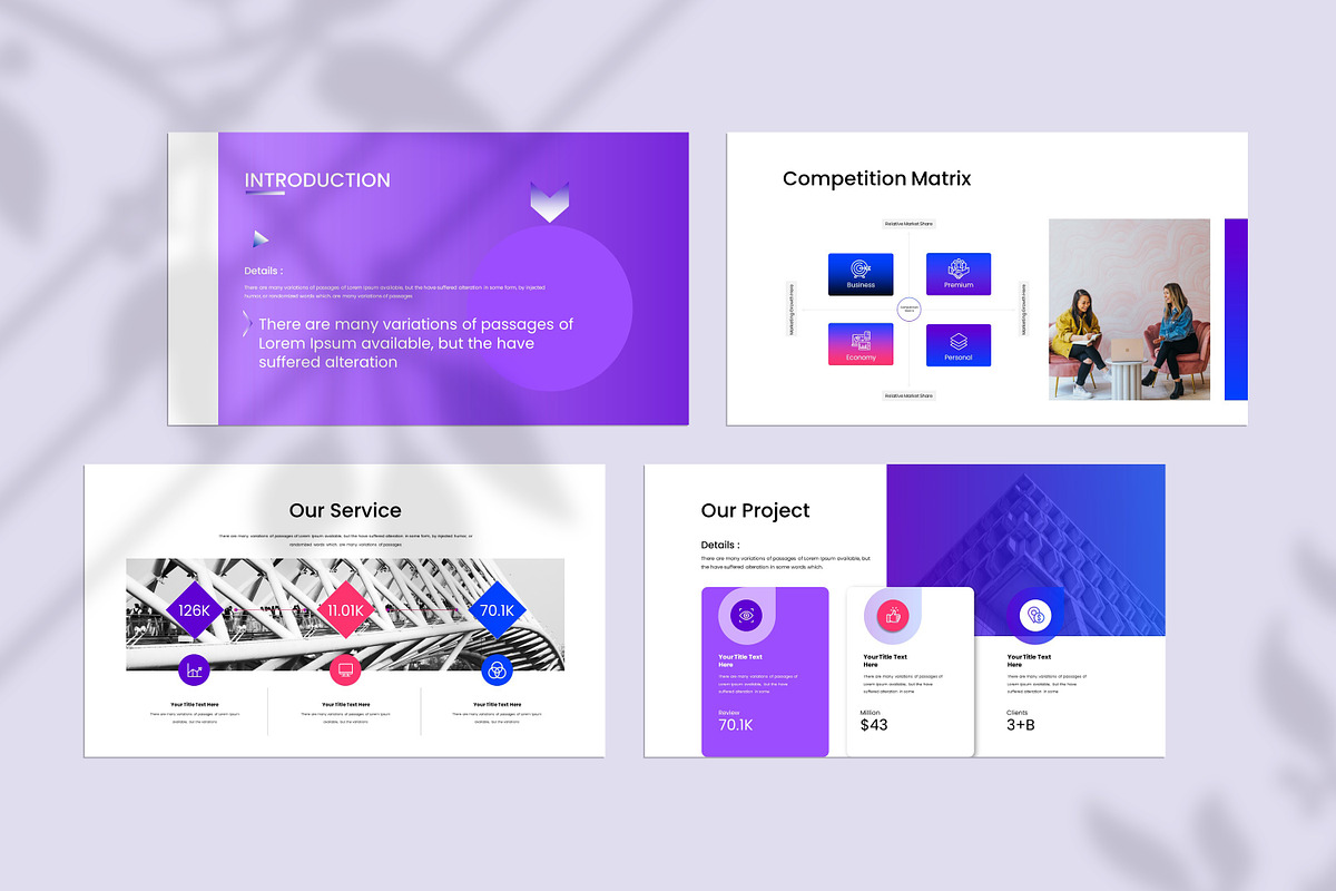 Business Project Presentation Templa preview 2