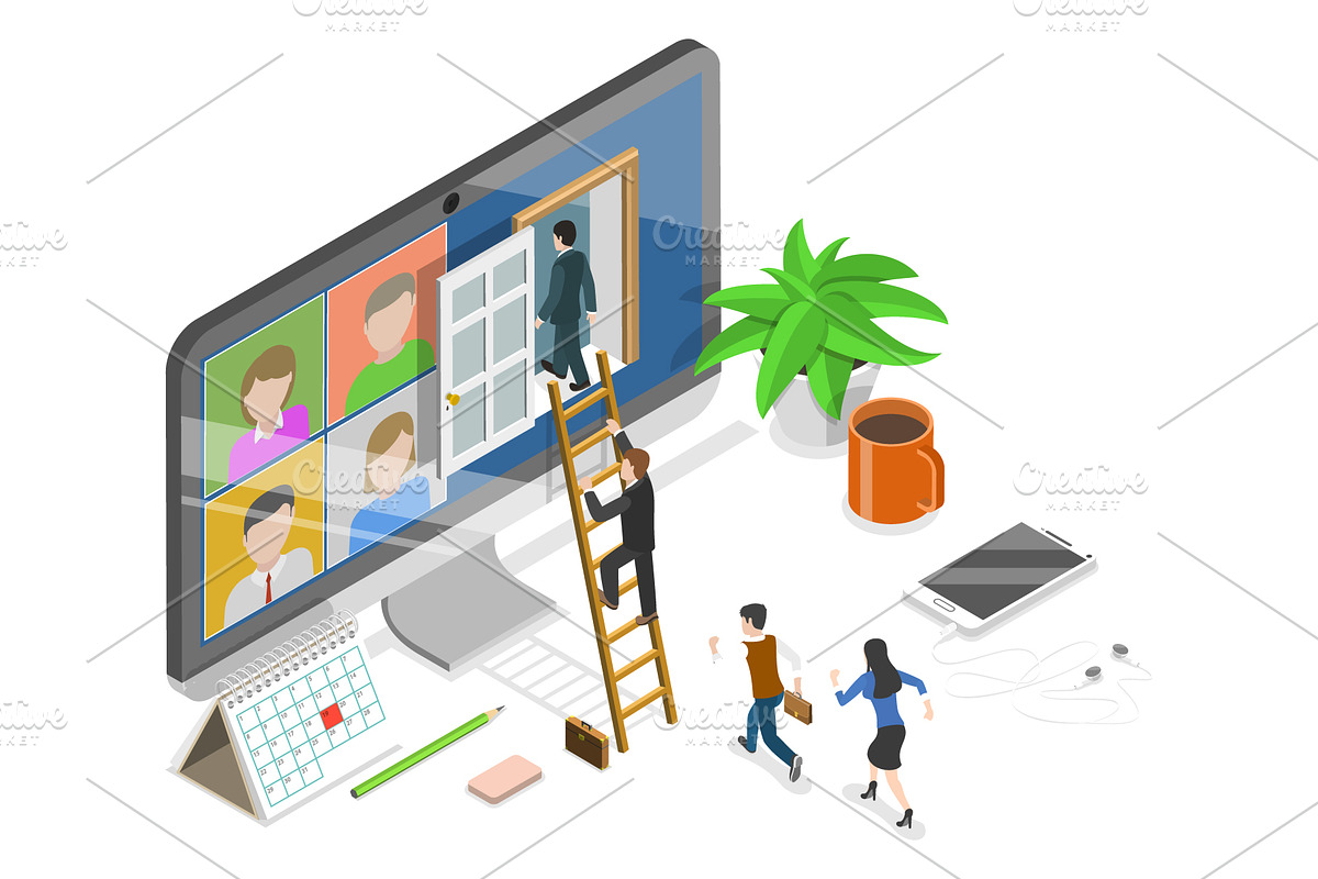Hybrid Work Set 01, a Work Illustration by AndriiStore (Photo 3 of 11)