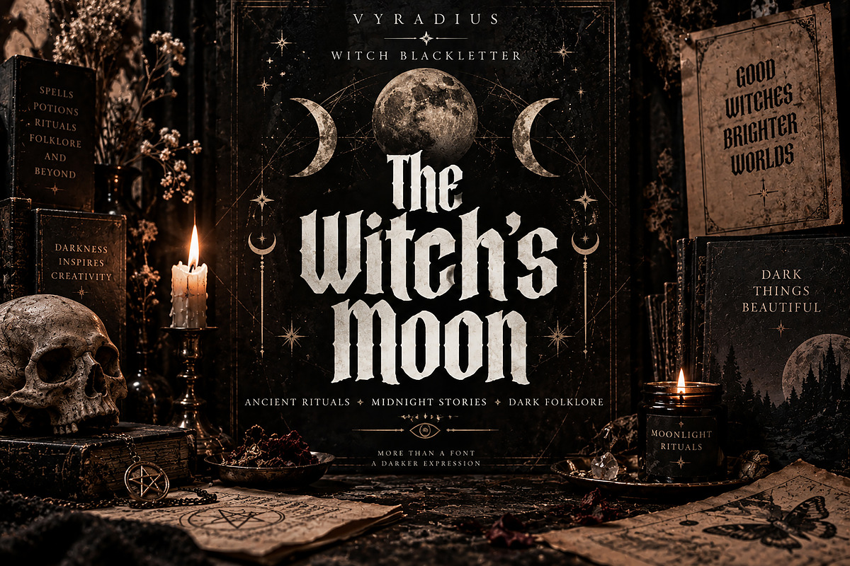Witch Blackletter, a Blackletter Font by Wow Magic (Photo 4 of 5)
