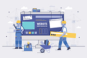 Website under construction concept, a Technology Illustration by Good Studio (Thumbnail 2 of 3)