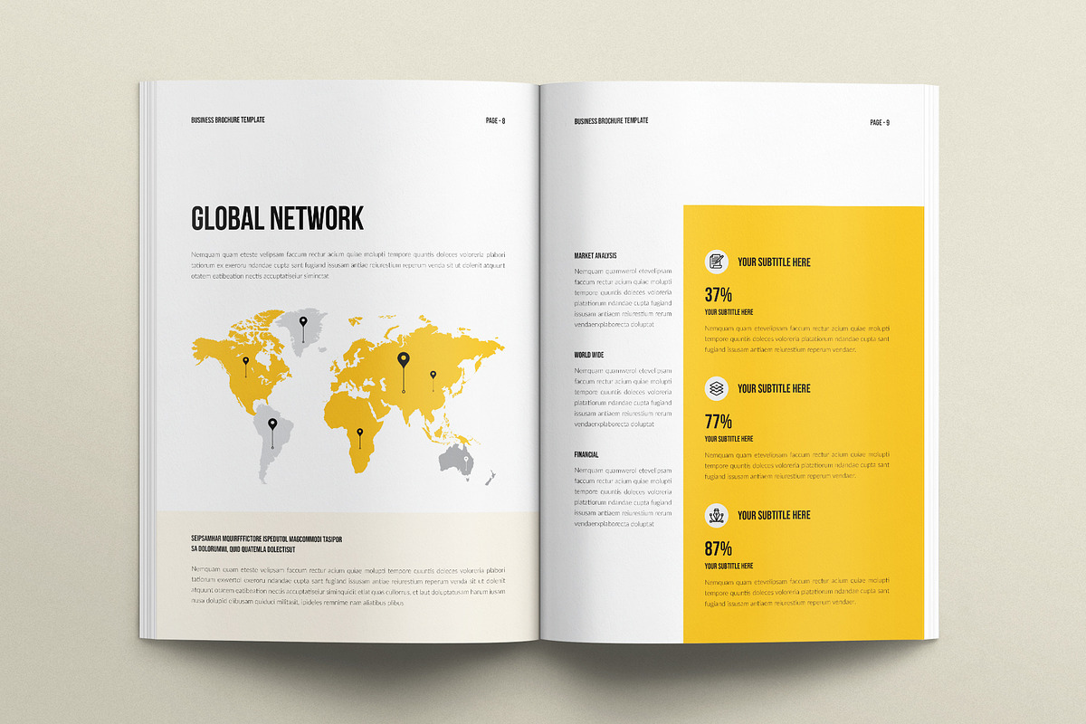 Business Brochure Template, a Brochure Template by E-Type (Photo 4 of 7)